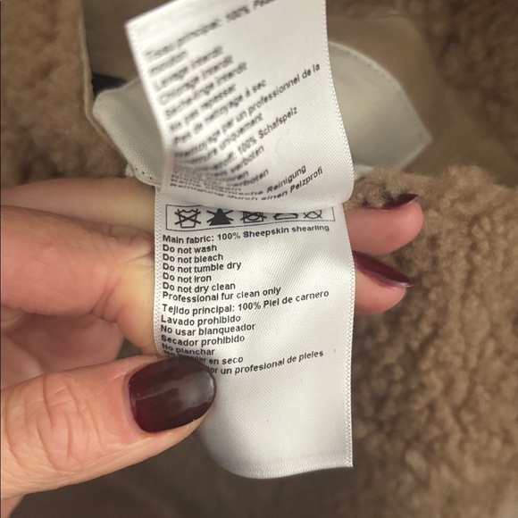 BA&SH reversible suede/teddy/shearling jacket - Picture 6 of 6